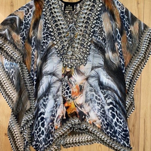 Asa Kaftans ‘Capri’ Short Kaftan. NWOT - Picture 14 of 16